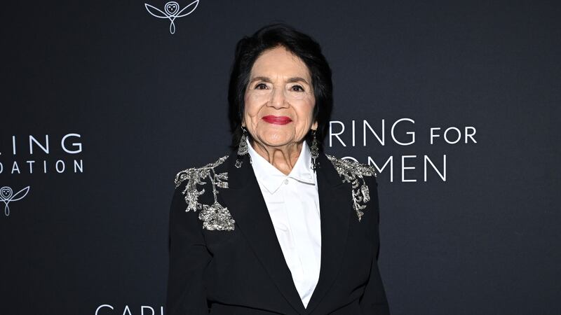 Dolores Huerta attends the Kering Caring for Women Dinner at The Pool on Thursday, Sept. 11,...