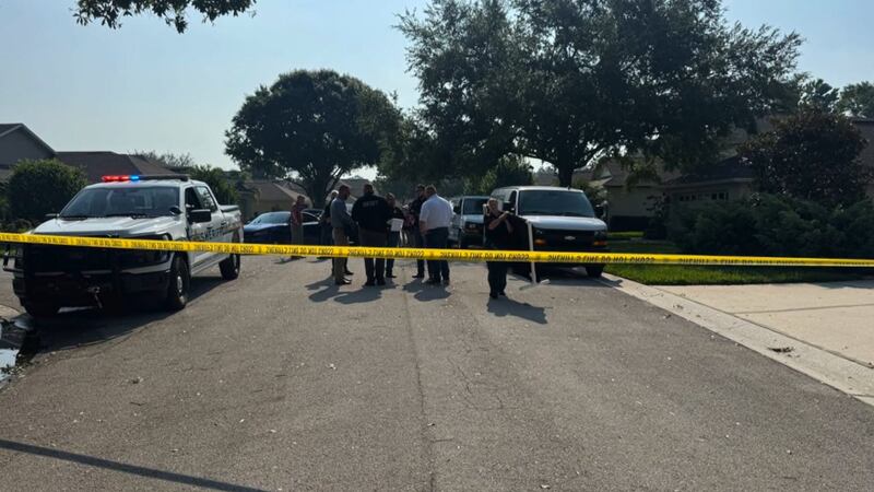 A call came in about a man who was swimming in a lake with alligators in the Christina Hammock...