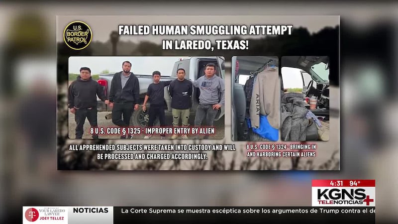 Detienen a indocumentados escondidos en una camioneta en Mines Road