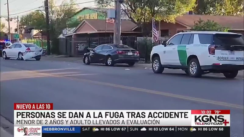 Detienen a cuatro indocumentados tras accidente al oeste de Laredo